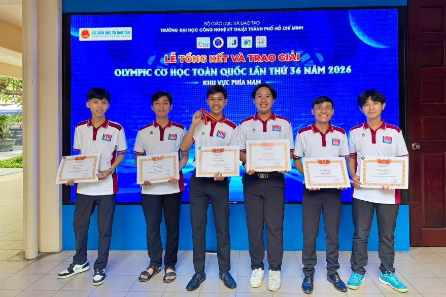KHẲNG ĐỊNH NĂNG LỰC HỌC THUẬT: SINH VIÊN MTU ĐẠT 06 GIẢI THƯỞNG TẠI OLYMPIC CƠ HỌC TOÀN QUỐC 2026.